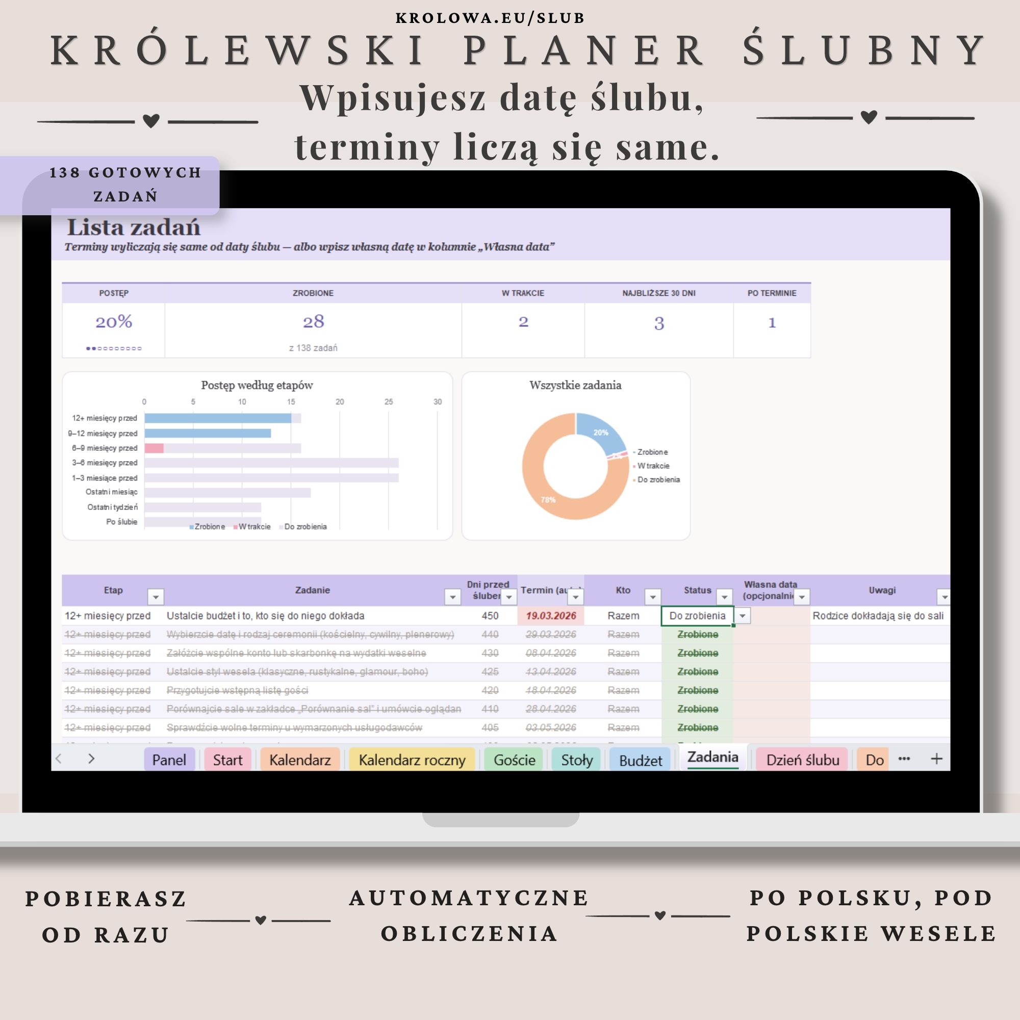 krolewski-planer-slubny-5 Checklista ślubna – 138 zadań z terminami